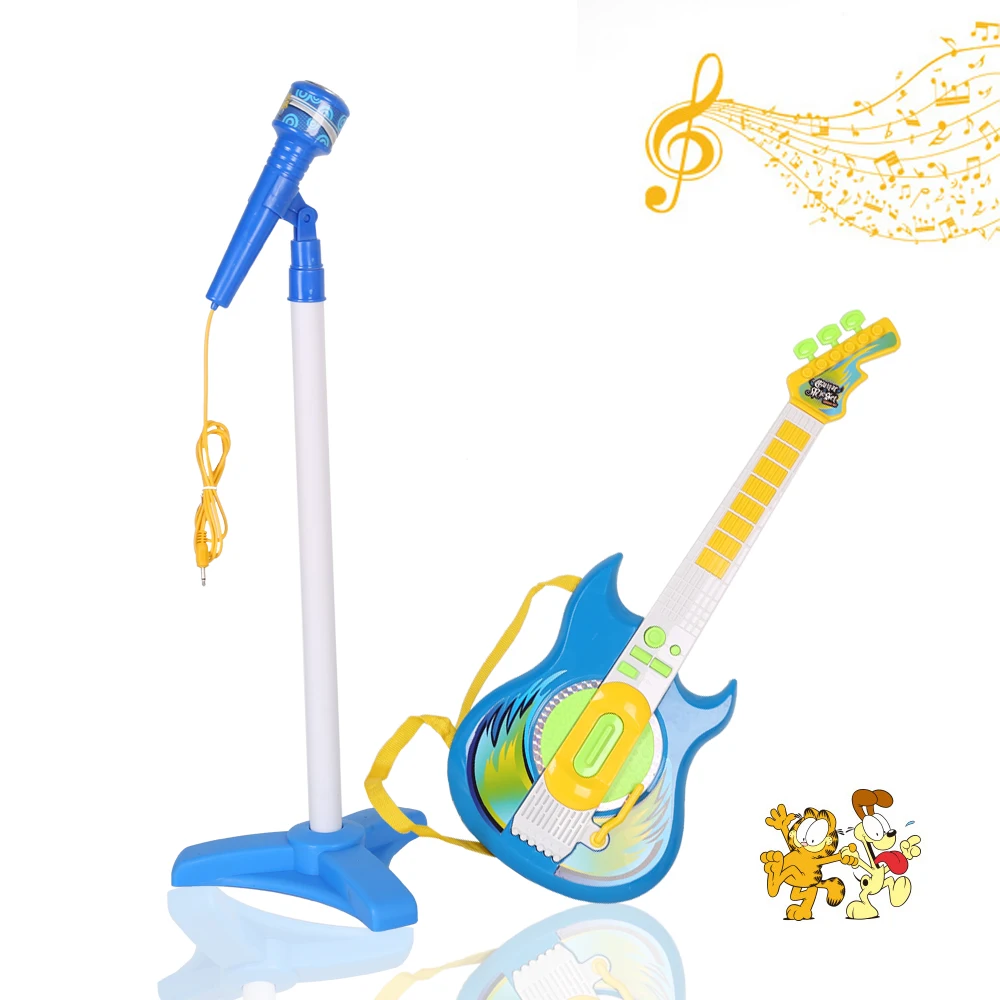 Electronic blue Guitar MP3 Player & Karaoke Play Set Kids Musical Sing Toy Playset
Electronic blue Guitar MP3 Player & Karaoke Play Set Kids Musical Sing Toy Playset