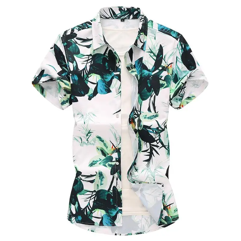 Floral Men's Shirts Short sleeve Blouse Men Beach leisure style Hawaiian Shirt Dress Plant Flowers Green Fashion Summer
Floral Men's Shirts Short sleeve Blouse Men Beach leisure style Hawaiian Shirt Dress Plant Flowers Green Fashion Summer