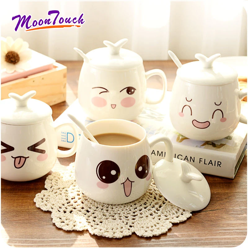 Creative Ceramic Mark Coffee Cup Personality Expression Cup Couple Mug with Cover and Spoon Drinkware Coffee Accessories
Creative Ceramic Mark Coffee Cup Personality Expression Cup Couple Mug with Cover and Spoon Drinkware Coffee Accessories