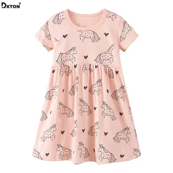Dxton Kids Unicorn Dress For Girls 2019 Girls Dress European Style Girls Summer Costume Cartoon Children Dress 2-7 Years JM6169
Dxton Kids Unicorn Dress For Girls 2019 Girls Dress European Style Girls Summer Costume Cartoon Children Dress 2-7 Years JM6169