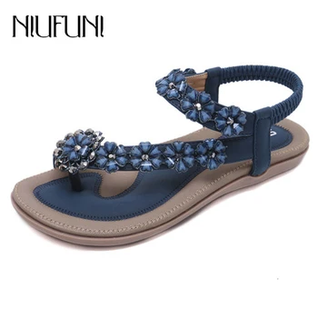 Ladies Flat Sandals Clip Toe T-Strap Bohemia Women Sandals Flats Flip Flops Beach Holiday Large Size 35-42
Ladies Flat Sandals Clip Toe T-Strap Bohemia Women Sandals Flats Flip Flops Beach Holiday Large Size 35-42