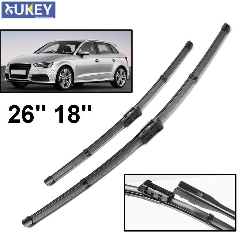 Xukey 26"18" LHD Front Window Windscreen Wiper Blades For Audi A3 8V 2018 2017 2016 2015 2014 2013 2012 Push Button
Xukey 26"18" LHD Front Window Windscreen Wiper Blades For Audi A3 8V 2018 2017 2016 2015 2014 2013 2012 Push Button