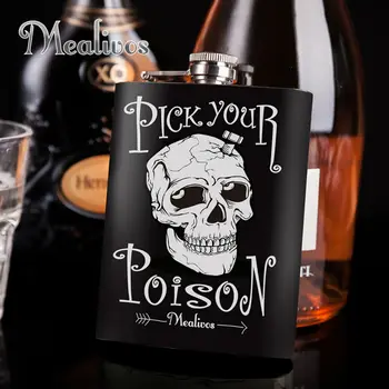 Mealivos fashion skull 8 oz 304 Stainless Steel Hip Flask Alcohol Liquor Whiskey vodka Bottle gifts wine pot drinkware
Mealivos fashion skull 8 oz 304 Stainless Steel Hip Flask Alcohol Liquor Whiskey vodka Bottle gifts wine pot drinkware
