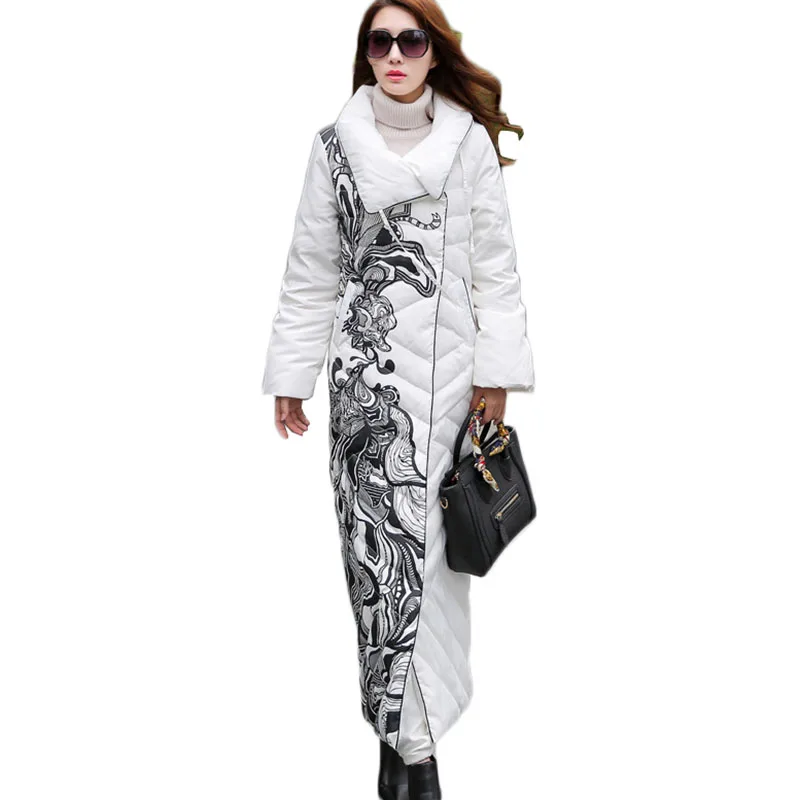 Winter Down Jacket Women's Printing Plus Long section Fashion Europe America Slim 2018 New Big size 200 kg Female Coats ZS535
Winter Down Jacket Women's Printing Plus Long section Fashion Europe America Slim 2018 New Big size 200 kg Female Coats ZS535