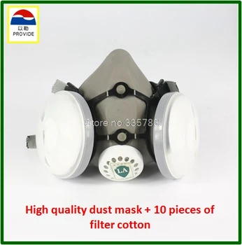 PROVIDE respirator dust mask High quality gray dust mask +10 piece filter cotton painting welding respiration mask
PROVIDE respirator dust mask High quality gray dust mask +10 piece filter cotton painting welding respiration mask