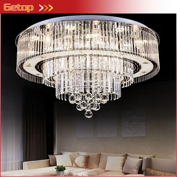 Luxury Contracted Crystal Hall Ceiling Light Circular LED Crystal Lights Section Remote Control Living Room Hotel Indoor Lamp
Luxury Contracted Crystal Hall Ceiling Light Circular LED Crystal Lights Section Remote Control Living Room Hotel Indoor Lamp