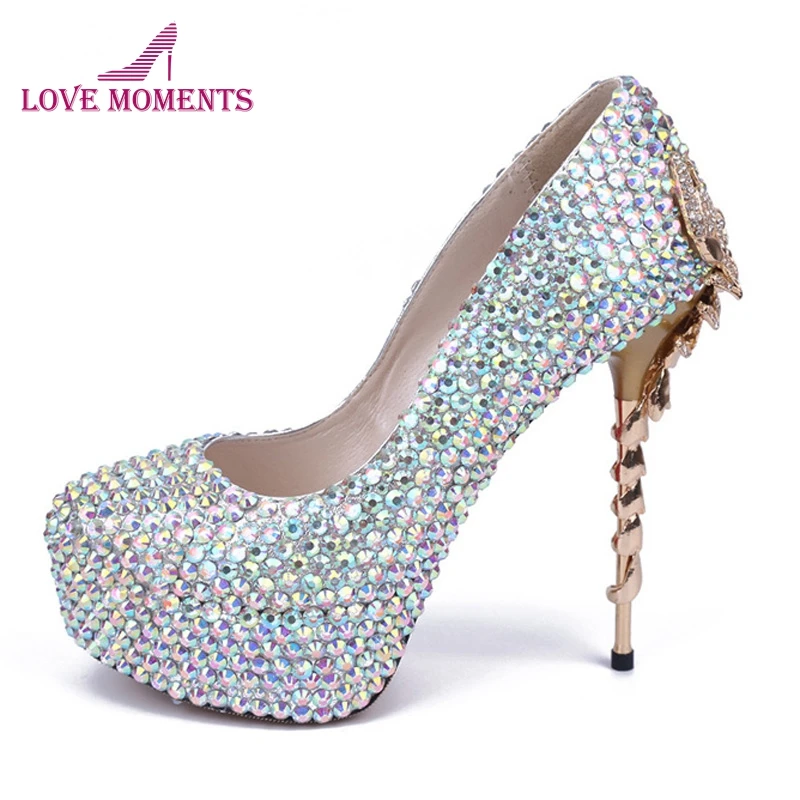 AB Color Crystal High Heels Handcraft Customized Wedding Bridal Shoes Genuine Leather Evening Party Prom Shoes Platform Heels
AB Color Crystal High Heels Handcraft Customized Wedding Bridal Shoes Genuine Leather Evening Party Prom Shoes Platform Heels