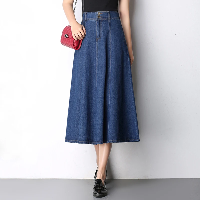 New Women Fashion Spring Summer Fall Half Skirt A Word Middle Long Denim Skirt WXH-138
New Women Fashion Spring Summer Fall Half Skirt A Word Middle Long Denim Skirt WXH-138