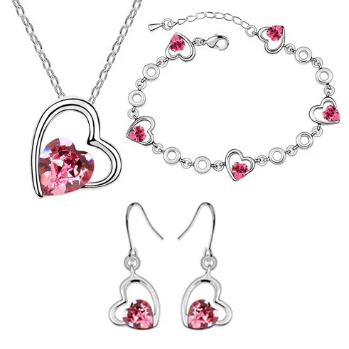 New Style Costume Jewelry Sets Earrings Necklaces Pendants Bracelets For Women Crystals from Swarovski Wedding Accessories
New Style Costume Jewelry Sets Earrings Necklaces Pendants Bracelets For Women Crystals from Swarovski Wedding Accessories