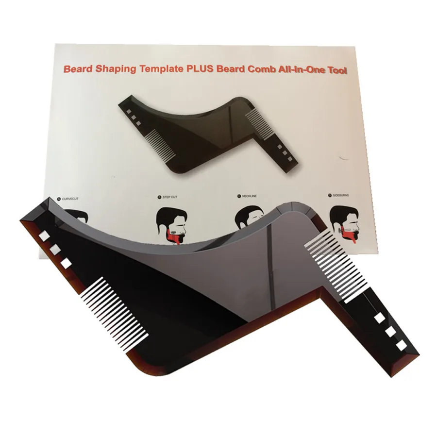 New 2019 Beard Shaping Template Shower Salon Beard Shaving Shave Shaping Style Styling Comb Care Brush Tool (Carton Packaging)
New 2019 Beard Shaping Template Shower Salon Beard Shaving Shave Shaping Style Styling Comb Care Brush Tool (Carton Packaging)