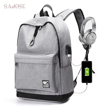 Backpack For Women Student USB Charging Unisex With Headphone Plug High Quality Casual Canvas Travel Shoulder School Bag SAJOSE
Backpack For Women Student USB Charging Unisex With Headphone Plug High Quality Casual Canvas Travel Shoulder School Bag SAJOSE