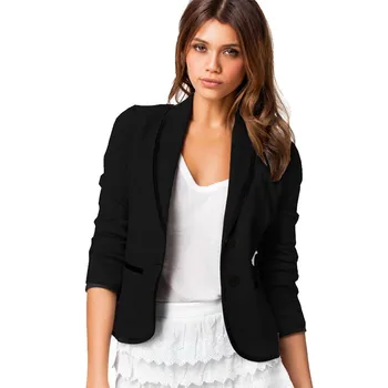 Fashion jacket women OL Business Coat Long Sleeve Tops Slim Jacket Outwear plus Size S-6XL women clothes chaqueta mujer
Fashion jacket women OL Business Coat Long Sleeve Tops Slim Jacket Outwear plus Size S-6XL women clothes chaqueta mujer