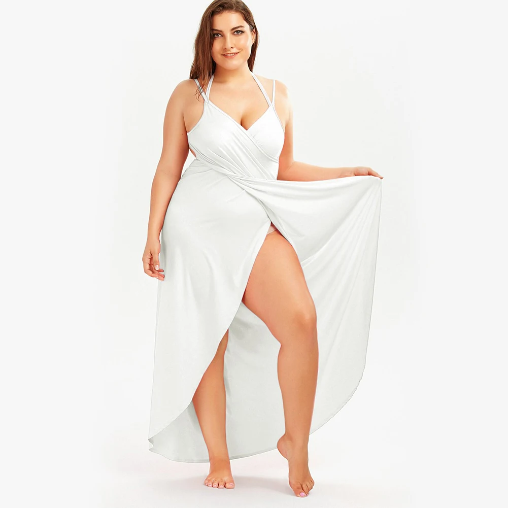 LGFM-- Womens Sleeveless Solid Color Cotton Beach Wear Wrap Cover Ups Dress Plus Size
LGFM-- Womens Sleeveless Solid Color Cotton Beach Wear Wrap Cover Ups Dress Plus Size