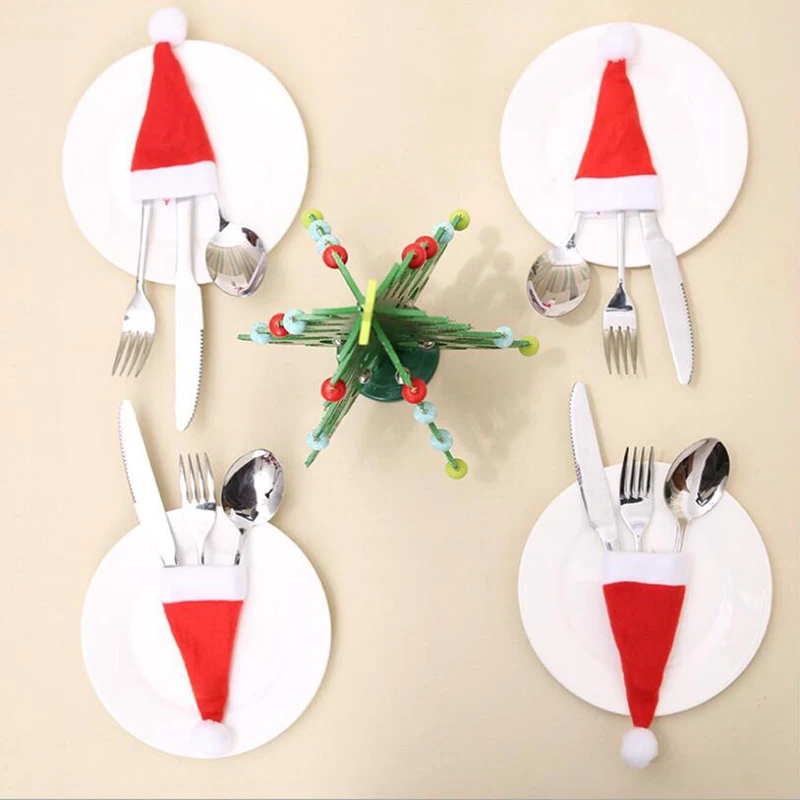 2019 new Christmas hat holder cutlery fork spoon pocket Christmas decoration wine bottle bag New Year party
2019 new Christmas hat holder cutlery fork spoon pocket Christmas decoration wine bottle bag New Year party