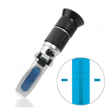 Bee Tools Honey Refractometer 58-90% (Sugar Content) Beekeeping Refractometer Handheld Honey Concentration Meter
Bee Tools Honey Refractometer 58-90% (Sugar Content) Beekeeping Refractometer Handheld Honey Concentration Meter