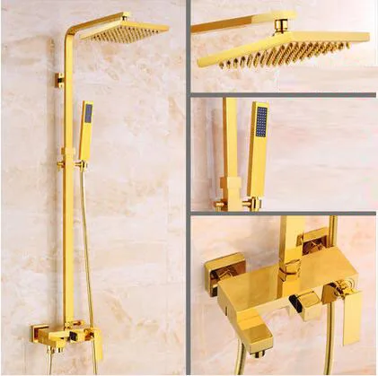 Dofaso quality antique golden shower faucet with all copper vintage bathroom big rain gold shower head square 8"
Dofaso quality antique golden shower faucet with all copper vintage bathroom big rain gold shower head square 8"