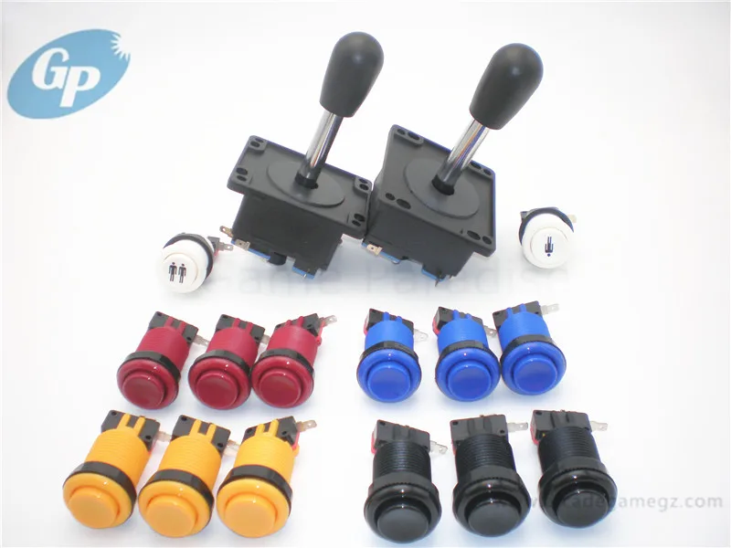 DIY Arcade parts Bundles kit with spanish joystick buttons microswitch to Build Up your Arcade Game Machine
DIY Arcade parts Bundles kit with spanish joystick buttons microswitch to Build Up your Arcade Game Machine