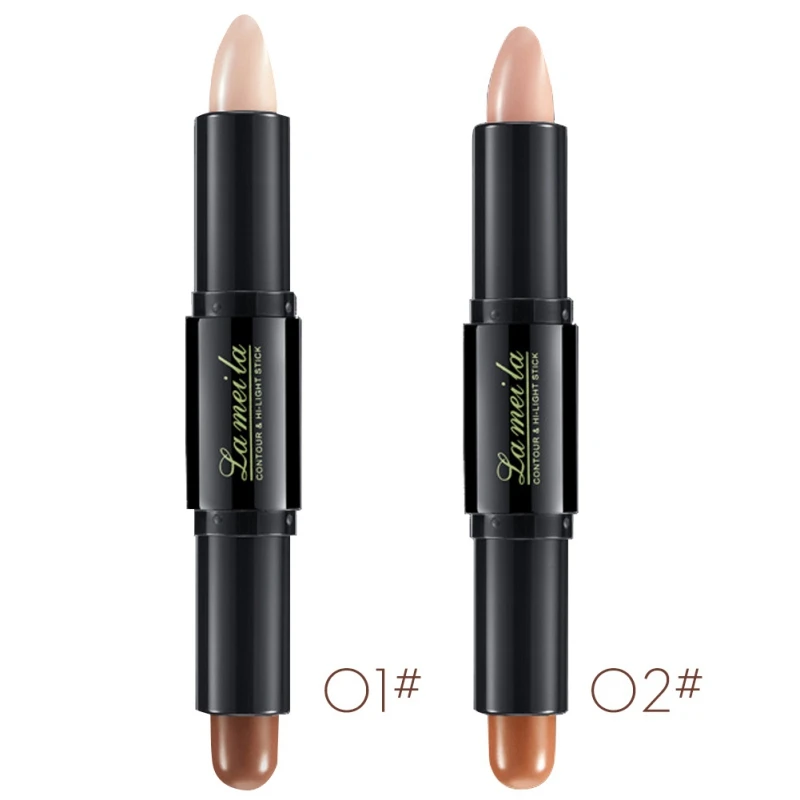 Double-Head Highlighter Bronzer Stick Waterproof Long-Lasting Brighten Skin Tone Face Contour Stick NEWS1
Double-Head Highlighter Bronzer Stick Waterproof Long-Lasting Brighten Skin Tone Face Contour Stick NEWS1