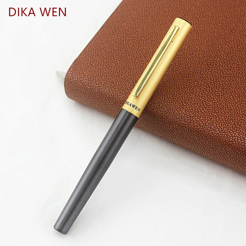 Luxury Gold Metla gray Roller Ball Pen with 0.5mm Black Ink Refill Ballpoint Gift Pens for Writing Stationery Free Shipping
Luxury Gold Metla gray Roller Ball Pen with 0.5mm Black Ink Refill Ballpoint Gift Pens for Writing Stationery Free Shipping