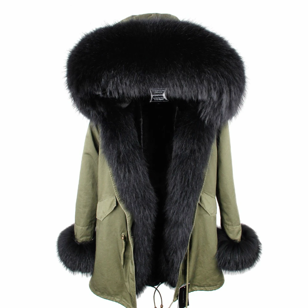 2019 Fur Parka Women Winter Hooded Jacket Coat Real Fur Coat Jacket Long Parkas Natural Raccoon Fur Collar Thick Warm Streetwear
2019 Fur Parka Women Winter Hooded Jacket Coat Real Fur Coat Jacket Long Parkas Natural Raccoon Fur Collar Thick Warm Streetwear