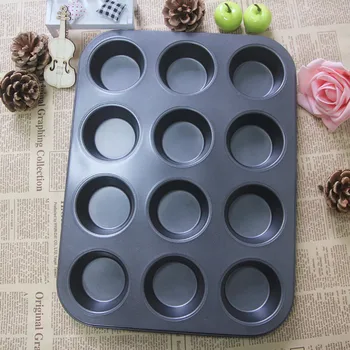 hot sell bakeware thicken 12 cake maker egg tart cake baking mould 12 pcs carbon steel non stick coating 12cups cake plate
hot sell bakeware thicken 12 cake maker egg tart cake baking mould 12 pcs carbon steel non stick coating 12cups cake plate
