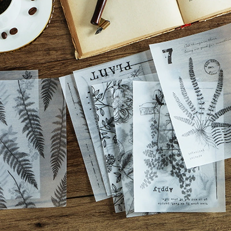 8Pcs/Set Vintage Leaves Background Vellum Stickers for Scrapbooking DIY Journal Projects/Photo Album/Card Making Crafts
8Pcs/Set Vintage Leaves Background Vellum Stickers for Scrapbooking DIY Journal Projects/Photo Album/Card Making Crafts