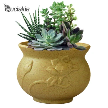 MUCIAKIE Ceramic Flowerpot Coarse Antique Pottery Ventilate Planter Flower Pots for Succulent Garden Vase Desktop Ornaments
MUCIAKIE Ceramic Flowerpot Coarse Antique Pottery Ventilate Planter Flower Pots for Succulent Garden Vase Desktop Ornaments