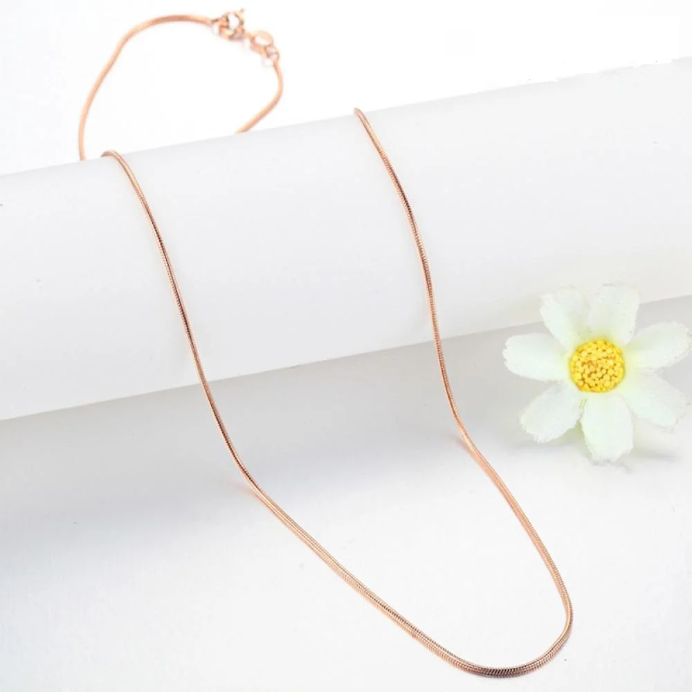 New Fashionable 1Pcs Silver Color Rose Gold Filled Snake Necklace Link Chain Gift 18 Inch Link Chain Necklace Jewelry Gifts
New Fashionable 1Pcs Silver Color Rose Gold Filled Snake Necklace Link Chain Gift 18 Inch Link Chain Necklace Jewelry Gifts