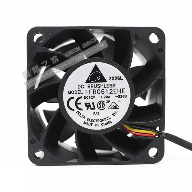 Вентилятор охлаждения сервера Delta Electronics FFB0612EHE S26S DC 12 В 1,20 A 60x60x38 мм
Вентилятор охлаждения сервера Delta Electronics FFB0612EHE S26S DC 12 В 1,20 A 60x60x38 мм