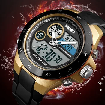 Mens Watches Top Brand Luxury Dual Display Military Watch Men Sport Watch Male Clock Waterproof Relogio Masculino SKMEI 2018
Mens Watches Top Brand Luxury Dual Display Military Watch Men Sport Watch Male Clock Waterproof Relogio Masculino SKMEI 2018