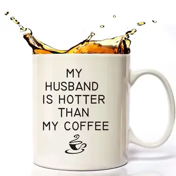 My Husband Is Hotter Than My Coffee - Funny Mug 11 Oz for Mom's Birthday,Wife Gifts or Anniversary Gifts
My Husband Is Hotter Than My Coffee - Funny Mug 11 Oz for Mom's Birthday,Wife Gifts or Anniversary Gifts