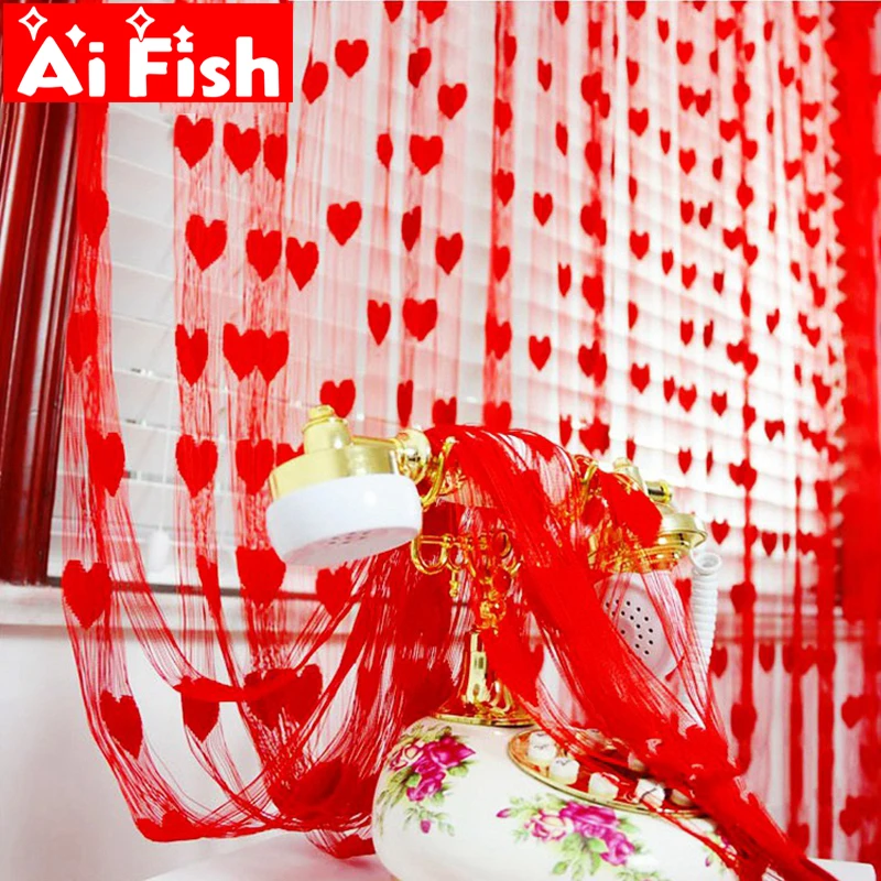 Ready Made String Curtains W1m *H2m Heart Shape Tulle Curtain For Living Room Door Partition Wall Vestibule Curtain AP240-40
Ready Made String Curtains W1m *H2m Heart Shape Tulle Curtain For Living Room Door Partition Wall Vestibule Curtain AP240-40
