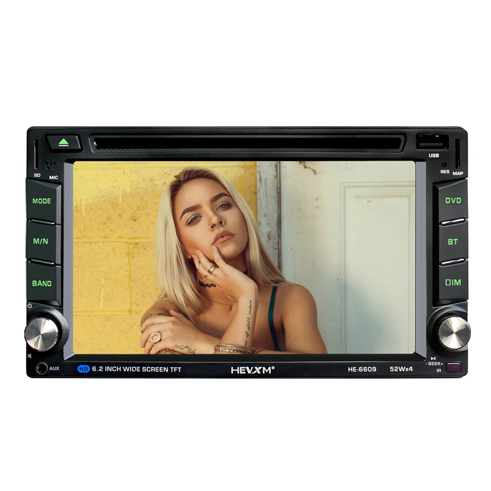 

HEVXM 6609 Android 6.2-inch Car DVD Navigation Player Car Radio Multimedia MP5 Play GPS Navigator Dual Spindle Car Video Play