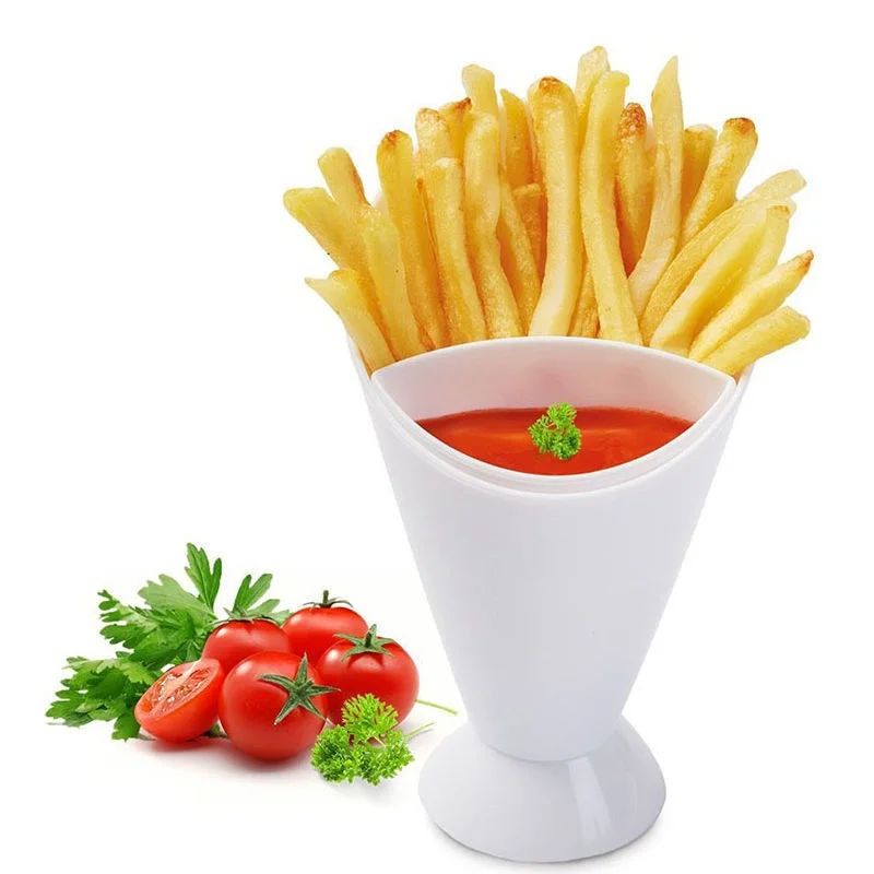 White Plastic French Fries Shelf Sauce Ketchup Jam Cup Tableware Chips Cone Snack Container with Dipping Cup Fried Food Holder
White Plastic French Fries Shelf Sauce Ketchup Jam Cup Tableware Chips Cone Snack Container with Dipping Cup Fried Food Holder