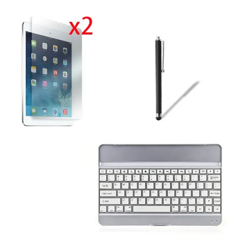 Aluminium Wireless Bluetooth 3.0 Removeable Keyboard Metal Case Cover For Apple iPad Air 1 2 iPad5 iPad6 9.7" +2x Films +Stylus
Aluminium Wireless Bluetooth 3.0 Removeable Keyboard Metal Case Cover For Apple iPad Air 1 2 iPad5 iPad6 9.7" +2x Films +Stylus