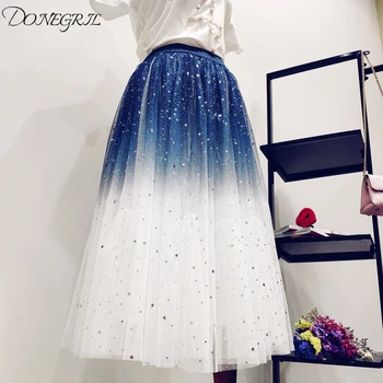 Spring and summer 2019 new summer glitter starry sky mesh skirt fairy pettiskirt a word long skirt
Spring and summer 2019 new summer glitter starry sky mesh skirt fairy pettiskirt a word long skirt