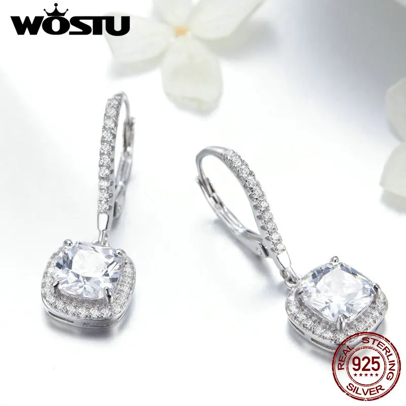 WOSTU Stud Earrings for Women 925 Sterling Silver Clear CZ Stones Stud Earrings Fashion Jewelry Dropshipp Brincos Gifts BKE520
WOSTU Stud Earrings for Women 925 Sterling Silver Clear CZ Stones Stud Earrings Fashion Jewelry Dropshipp Brincos Gifts BKE520