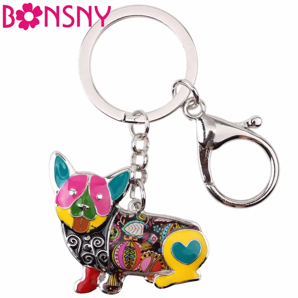 Bonsny Enamel Alloy Corgi Dog Key Chains Keychains Rings For Women Girls Gifts Handbag Pendant Car Holder Novelty Animal Jewelry
Bonsny Enamel Alloy Corgi Dog Key Chains Keychains Rings For Women Girls Gifts Handbag Pendant Car Holder Novelty Animal Jewelry