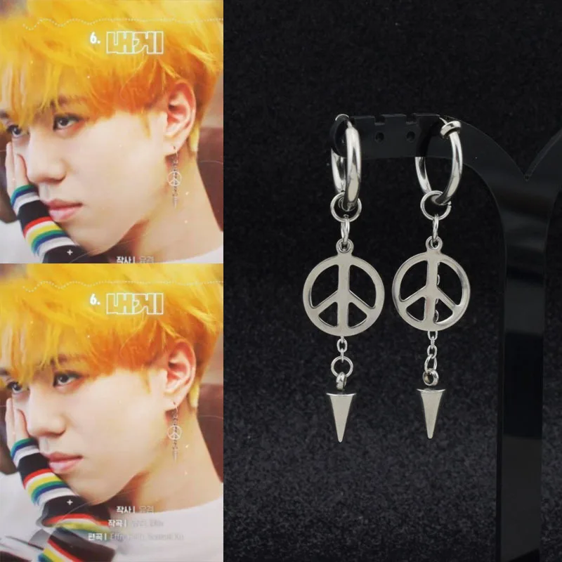 KPOP DNA Korean popular Taper Bangtan Boys Album V Stud Earrings Jewelry Accessories For Mens And Womens Earring
KPOP DNA Korean popular Taper Bangtan Boys Album V Stud Earrings Jewelry Accessories For Mens And Womens Earring