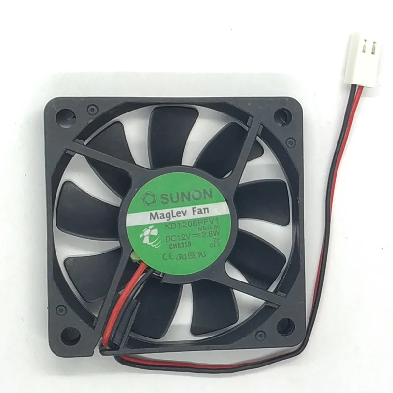 Original SUNON KDE1206PFV1 DC 12V 2.8W 6010 6cm 60*60*10mm Magnetic Bearing Slim Cooling Fan
Original SUNON KDE1206PFV1 DC 12V 2.8W 6010 6cm 60*60*10mm Magnetic Bearing Slim Cooling Fan