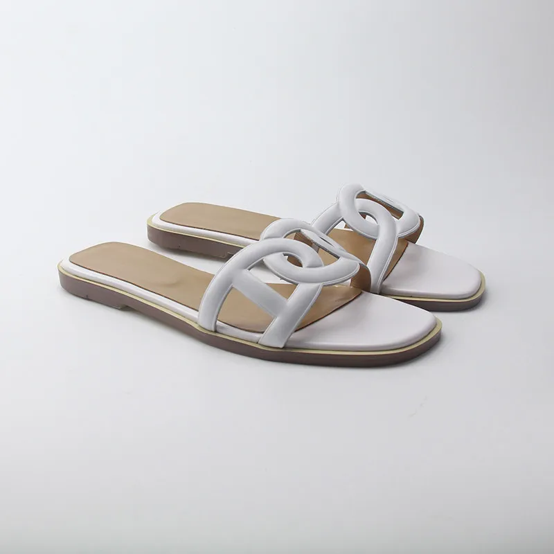 Women Slippers Summer 2018 Casual Genuine Leather Shoes Woman Solid Cut Out Retro Women Flats Plus Size 41
Women Slippers Summer 2018 Casual Genuine Leather Shoes Woman Solid Cut Out Retro Women Flats Plus Size 41