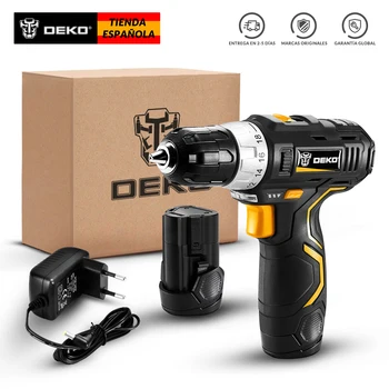 DEKO 12V Electric Screwdriver Cordless Drill Professional Small Lithium Ion Batteries 3 / 8- Inch 2- Speed
DEKO 12V Electric Screwdriver Cordless Drill Professional Small Lithium Ion Batteries 3 / 8- Inch 2- Speed