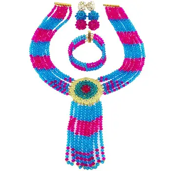 Factory Direct Sale Lake Blue Fuchsia Pink Fashion Beads Necklace Crystal Jewelry Sets 6C-ZPHLS-16
Factory Direct Sale Lake Blue Fuchsia Pink Fashion Beads Necklace Crystal Jewelry Sets 6C-ZPHLS-16