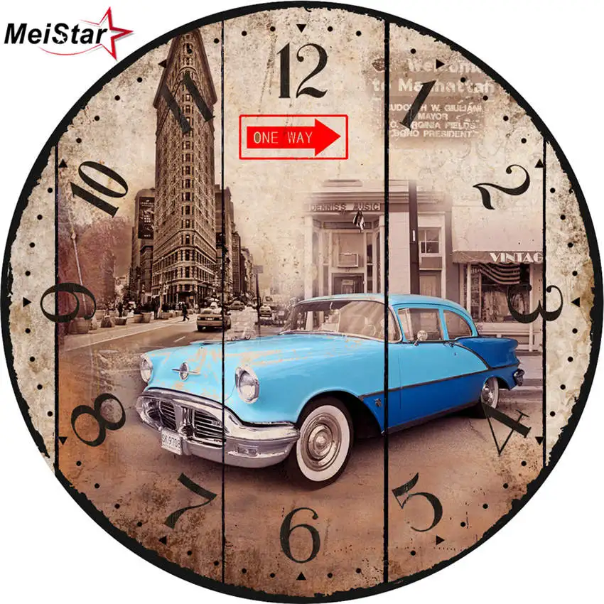 MEISTAR Vintage Decorative Round Clocks Home Office Cafe Kitchen Bath Wall Watches Silent Wall Clocks Elegant Wall Clocks
MEISTAR Vintage Decorative Round Clocks Home Office Cafe Kitchen Bath Wall Watches Silent Wall Clocks Elegant Wall Clocks