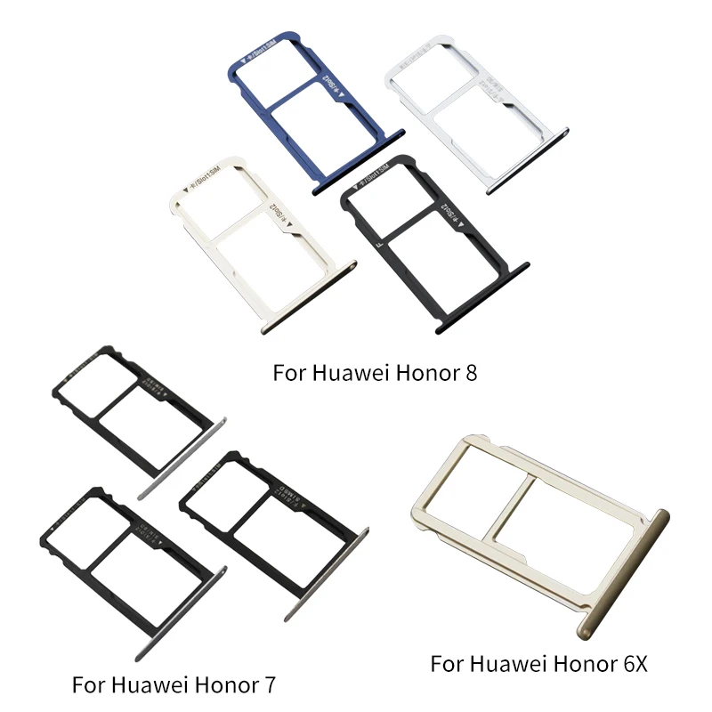 Netcosy New For Huawei Honor 6X SIM Card Tray Holder With Micro SD Card Tray Slot Holder replacement Parts For Huawei Honor 7 8
Netcosy New For Huawei Honor 6X SIM Card Tray Holder With Micro SD Card Tray Slot Holder replacement Parts For Huawei Honor 7 8