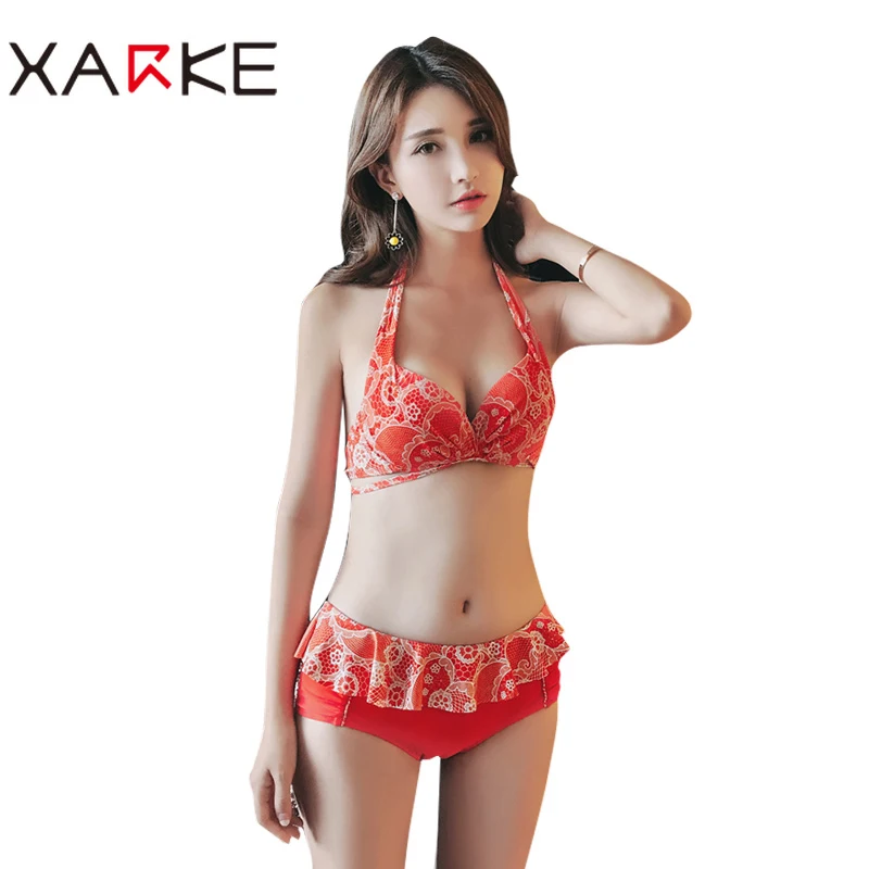 XARKE Sexy bikini set with blouse Push up bikini set solid backless straps swimsuit red bikini soft briefs summer women swimsuit
XARKE Sexy bikini set with blouse Push up bikini set solid backless straps swimsuit red bikini soft briefs summer women swimsuit