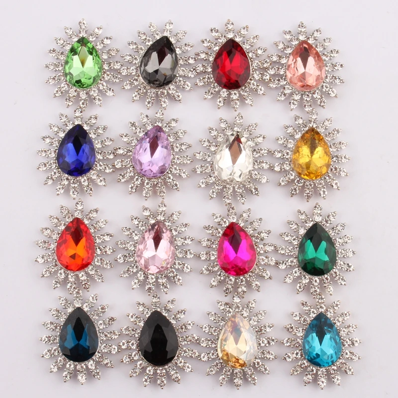 10PCS 27*32MM High Quality Shiny Crystal Rhinestone Buttons For Flower Centers Hair Accessories
10PCS 27*32MM High Quality Shiny Crystal Rhinestone Buttons For Flower Centers Hair Accessories
