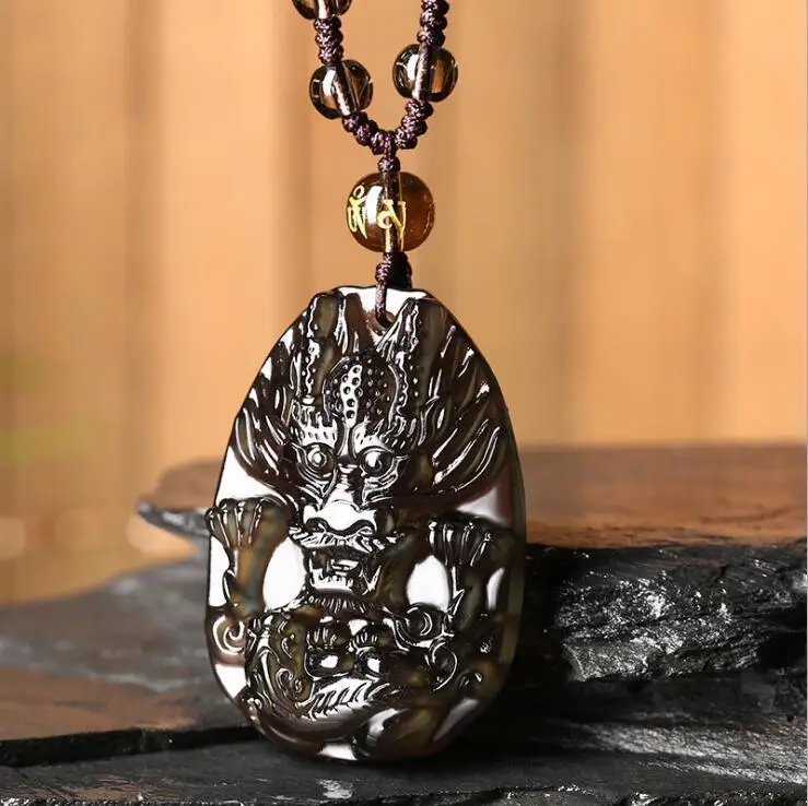 Koraba Fine Jewelry Beauty Natural Color Obsidian Carving Dragon and Pixiu The Statue of The Pendant Free Shipping
Koraba Fine Jewelry Beauty Natural Color Obsidian Carving Dragon and Pixiu The Statue of The Pendant Free Shipping