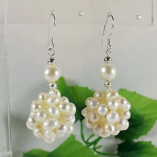 White Pink Purple Freshwater Pearl Earring Natural Pearl Handmade Ball 925 Silver Dange Earring Fashion Lady's Gift Jewelry
White Pink Purple Freshwater Pearl Earring Natural Pearl Handmade Ball 925 Silver Dange Earring Fashion Lady's Gift Jewelry