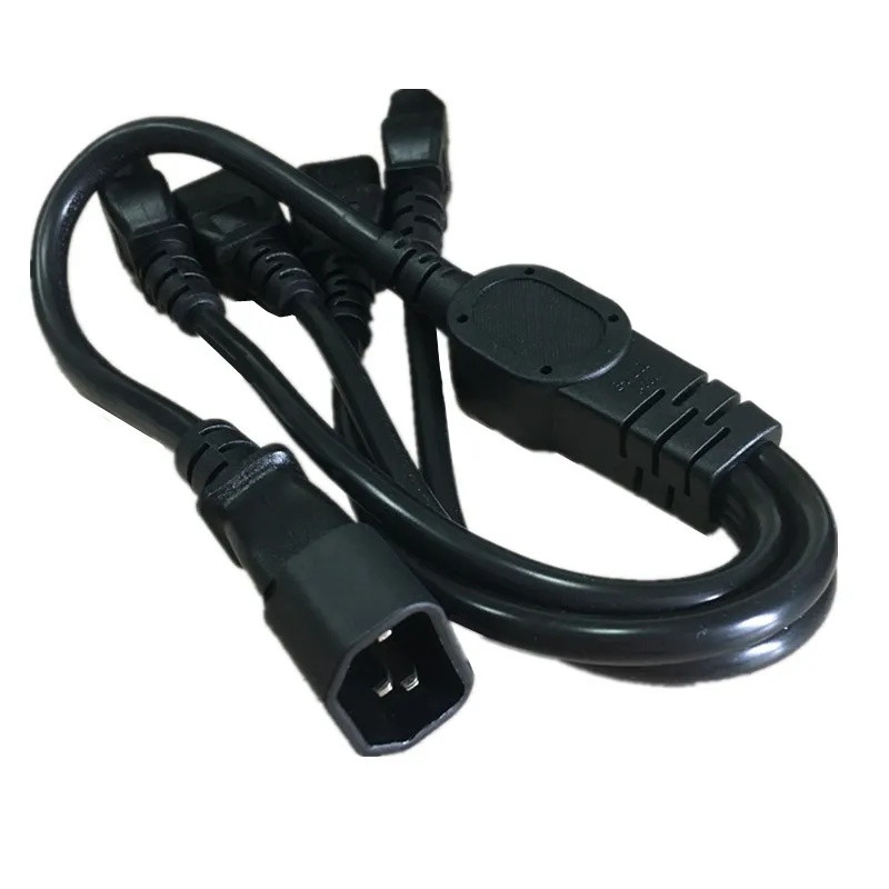 

1 pcs High Quality IEC 320 C14 Male Plug to 4XC13 Female Y Type Splitter Power Cord , C14 to 4 x C13, 250V/10A